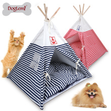 Indien pliable woden maison de chat Tente pour animaux de compagnie chien chenil nid en bois pour animaux de compagnie chiot Igloo House